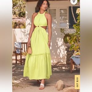 Lulus island dress in green